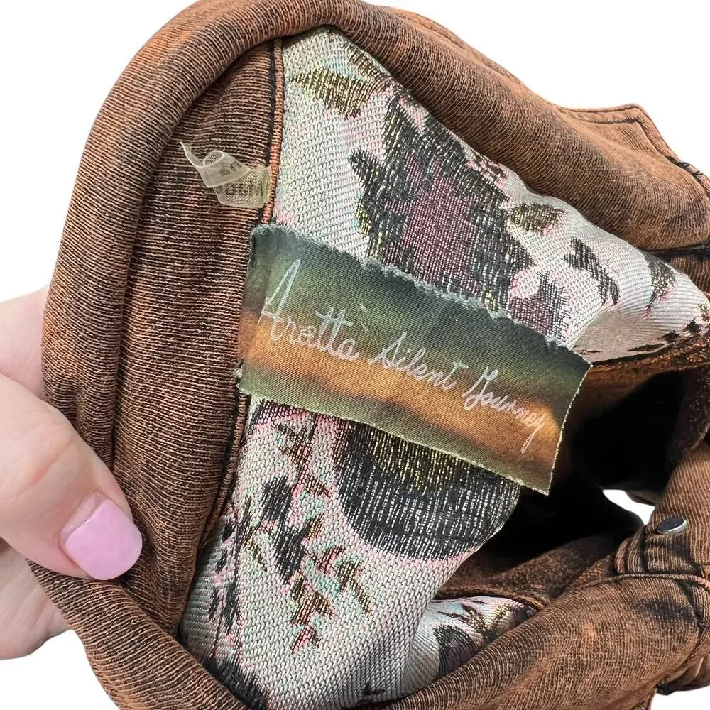 Aratta Silent Journey Coolness Floral Jacquard Sleeve Oversized Shacket Small - Picture 11 of 14